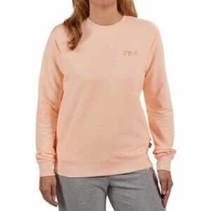Fila Women's Size S Tropical Peach Sweatshirt Crewneck Long Sleeve Cotton N0358